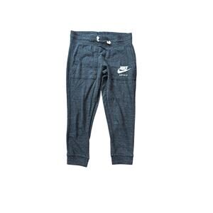 Nike Women's Cropped Joggers Dark Gray Size XS 20" inseam BLUE TAG